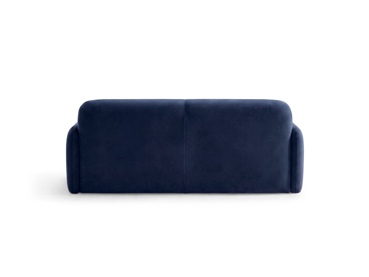 Dreisitzer-Sofa Malmo mit Stoffbezug und niedrigen schwarzen Kunststoffbeinen