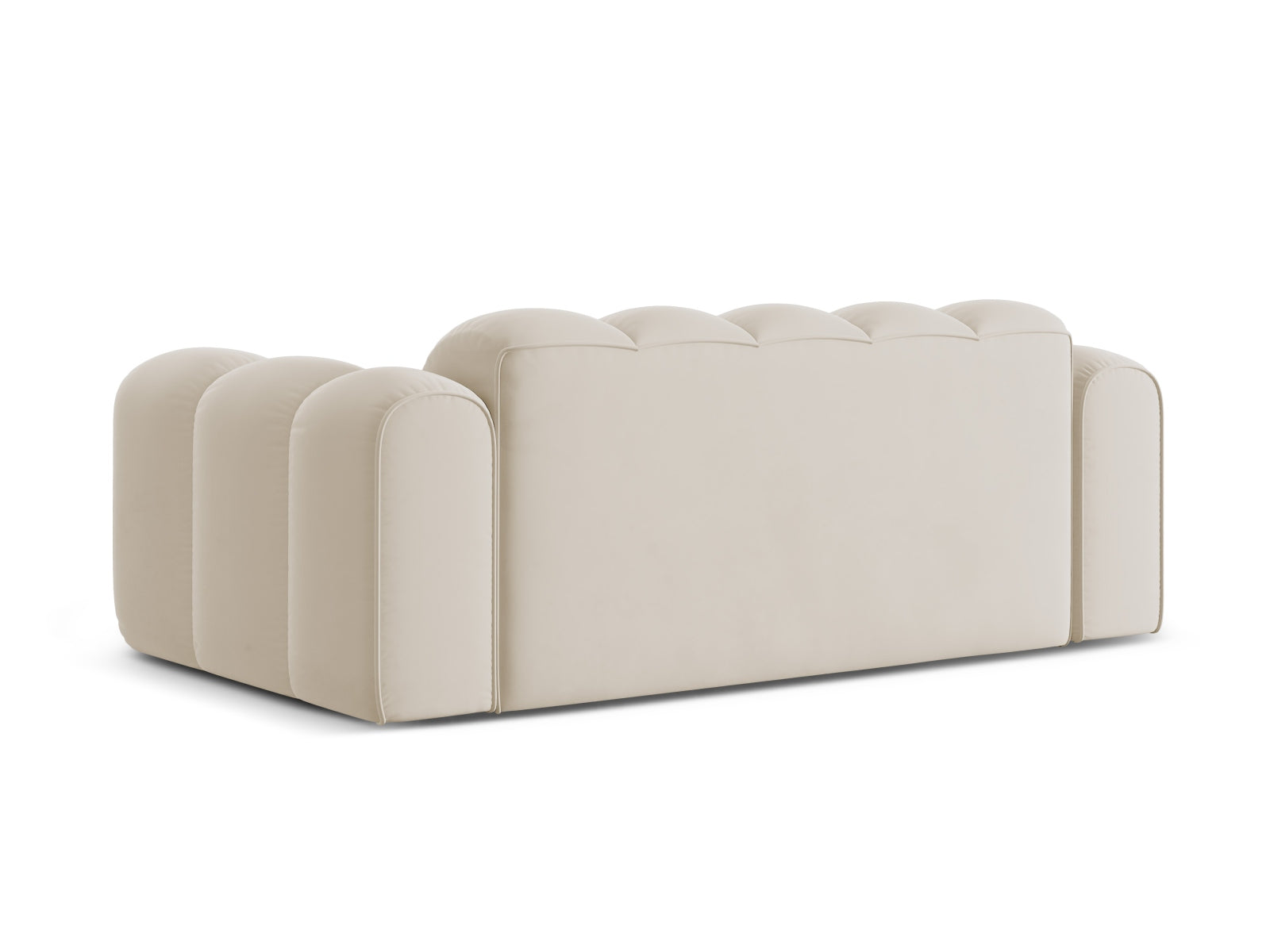 Elegantes 3-Sitzer Sofa Treno in dunkelbeige, ideal für stilvolle Wohnräume und entspannte Stunden, erhältlich bei KAQTU.