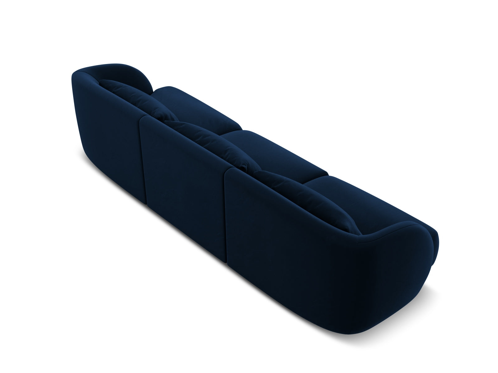 Tulum Velour Sofa 3 Sitzer 90cm in Royal Blue präsentiert im Onlineshop von KAQTU Design AG. 3er Sofa ist von Cosmopolitan Design