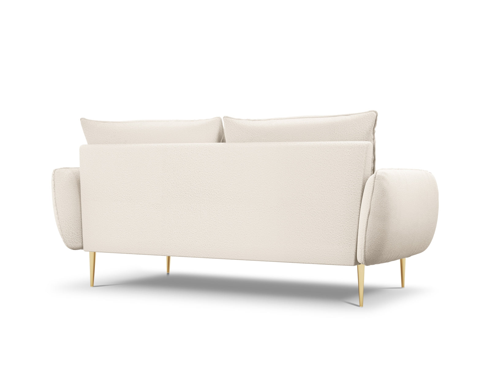 Elegantes 3-Sitzer Sofa "Vienna" in weichem Boucle-Stoff, 92 cm breit, ideal für stilvolle Wohnräume und gemütliche Atmosphäre.