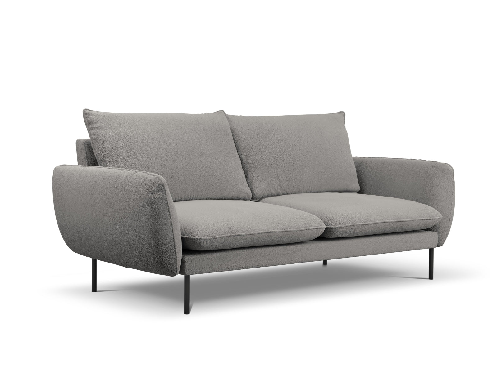 Stilvolles 3-Sitzer Sofa "Vienna" in hochwertiger Boucle-Textur, 92 cm breit, perfekt für zeitgemäße Inneneinrichtungen.