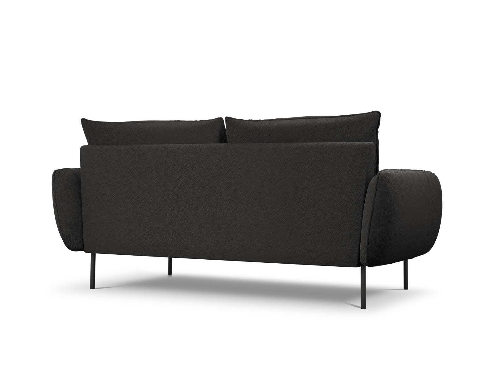 Elegantes 3-Sitzer Sofa "Vienna" in weichem Boucle-Stoff, ideal für moderne Wohnräume und einladende Gemütlichkeit.