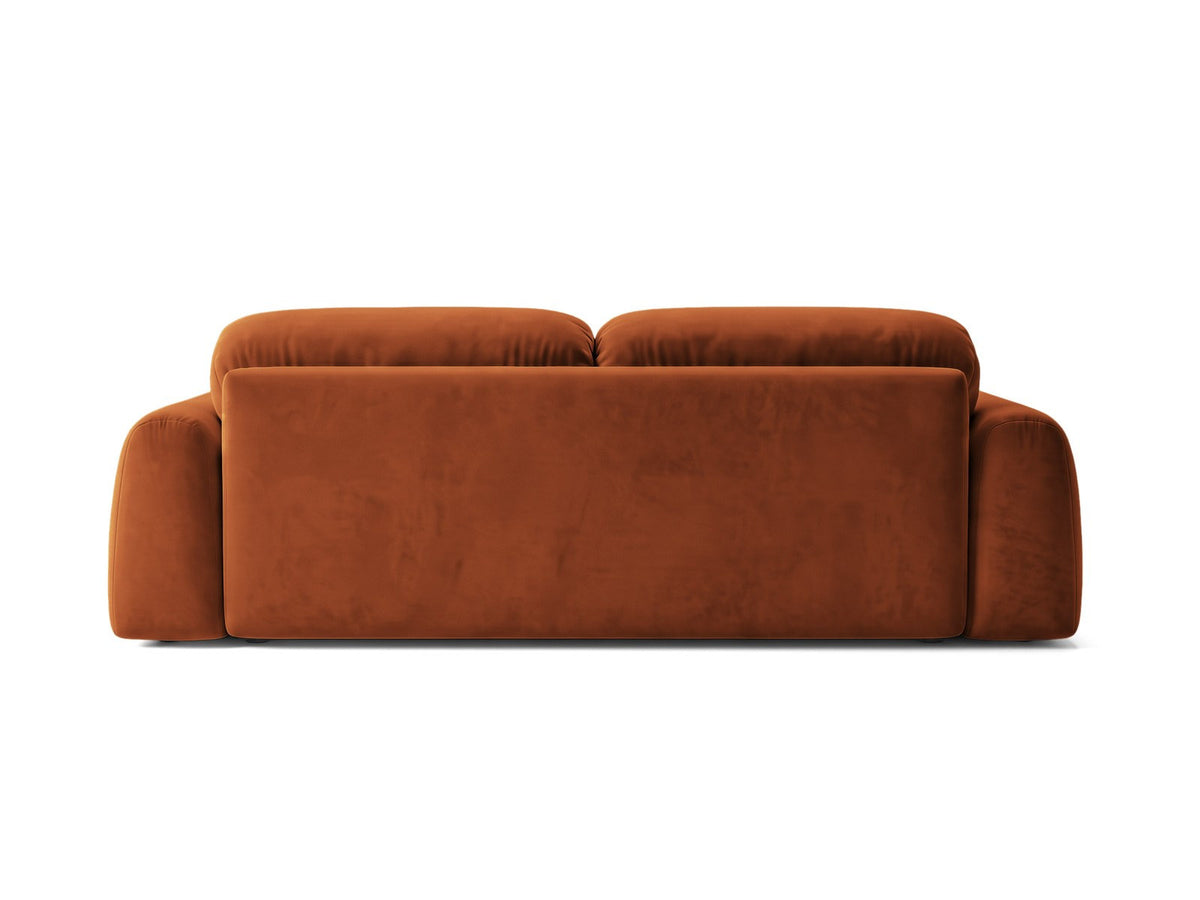 Bettsofa Milan von Cosmopolitan Design mit Bluvel-Bezug und schwarzen Kunststoffbeinen