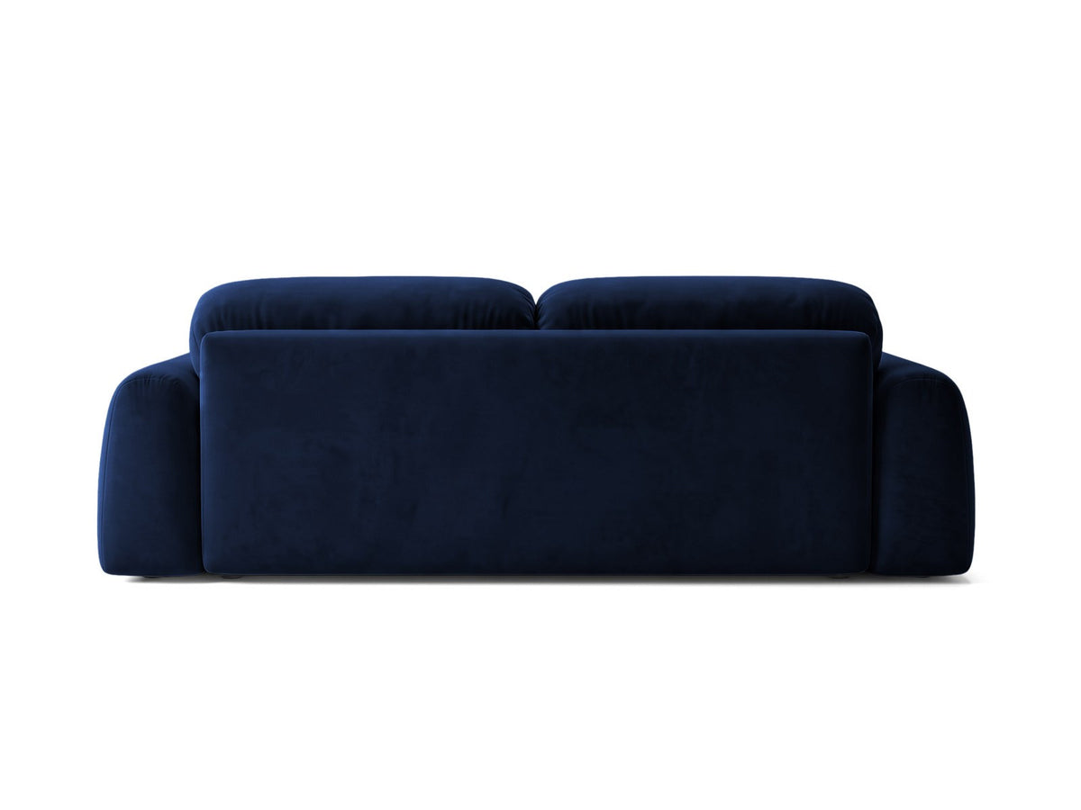 Bettsofa Milan von Cosmopolitan Design mit Bluvel-Bezug und schwarzen Kunststoffbeinen