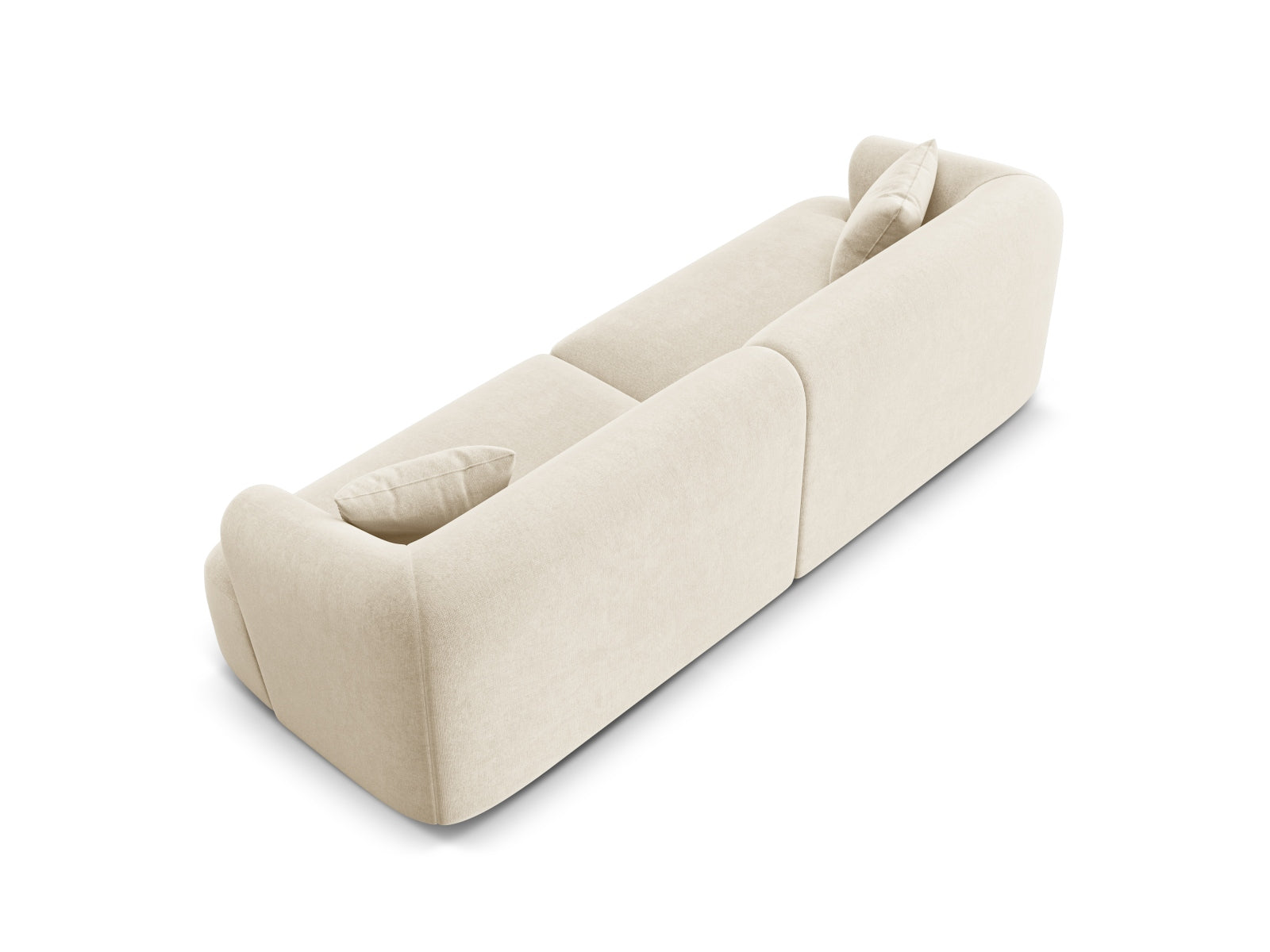 Erleben Sie das elegante Campi Velour Modular Sofa 4 Sitzer von Cosmopolitan Design – ideal für zeitgemässe Wohnräume, vielseitig und komfortabel.