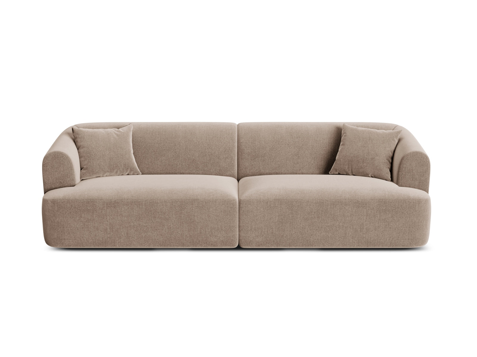 Campi Velour Modular Sofa 4 Sitzer in Dark Beige präsentiert im Onlineshop von KAQTU Design AG. 4er Sofa ist von Cosmopolitan Design