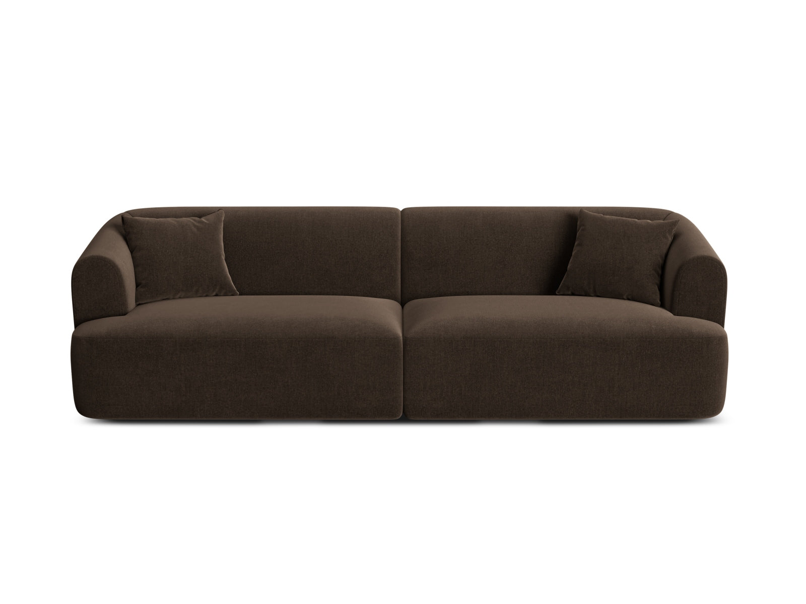 Campi Velour Modular Sofa 4 Sitzer in Chocolate präsentiert im Onlineshop von KAQTU Design AG. 4er Sofa ist von Cosmopolitan Design