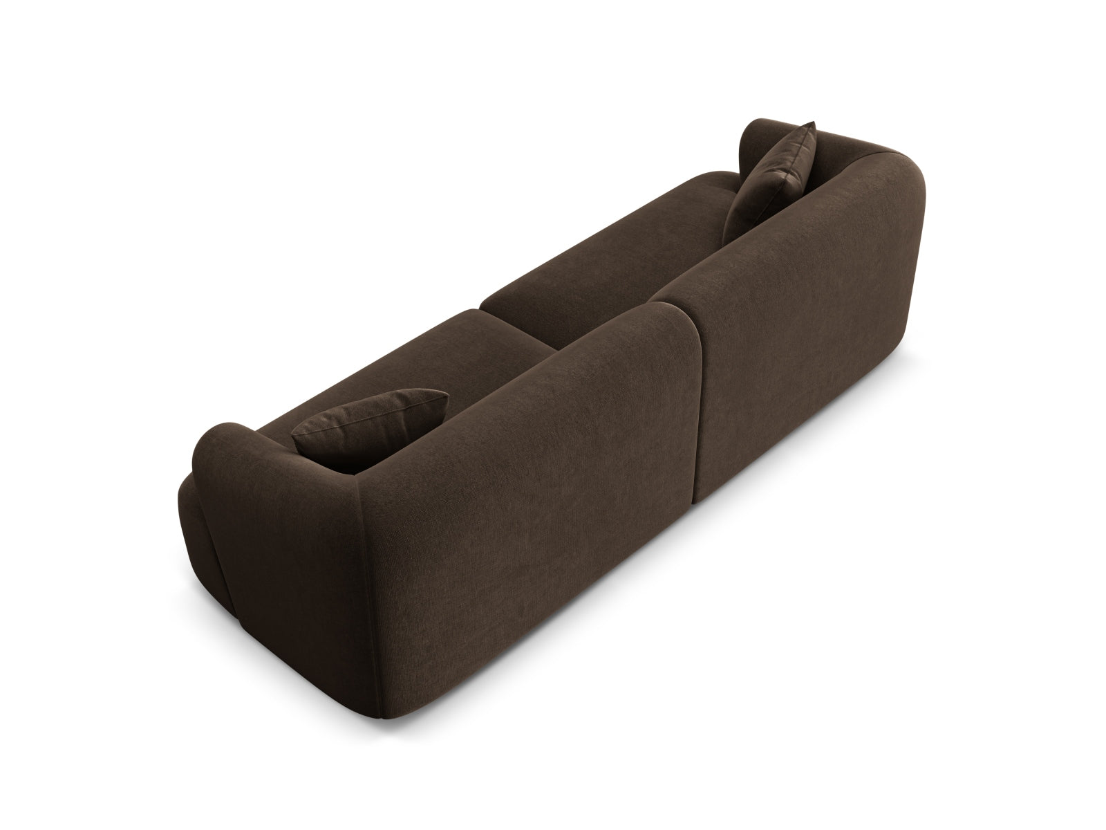 Erleben Sie das elegante Campi Velour Modular Sofa 4 Sitzer von Cosmopolitan Design – ideal für zeitgemässe Wohnräume, vielseitig und komfortabel.