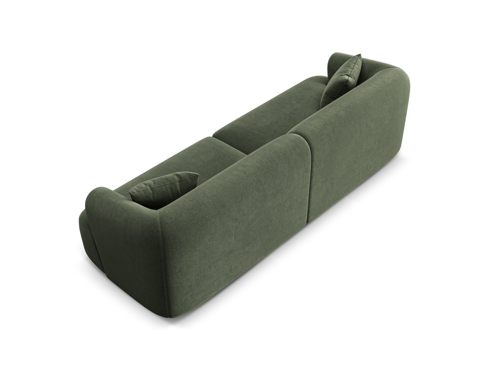 Erleben Sie das elegante Campi Velour Modular Sofa 4 Sitzer von Cosmopolitan Design – ideal für zeitgemässe Wohnräume, vielseitig und komfortabel.