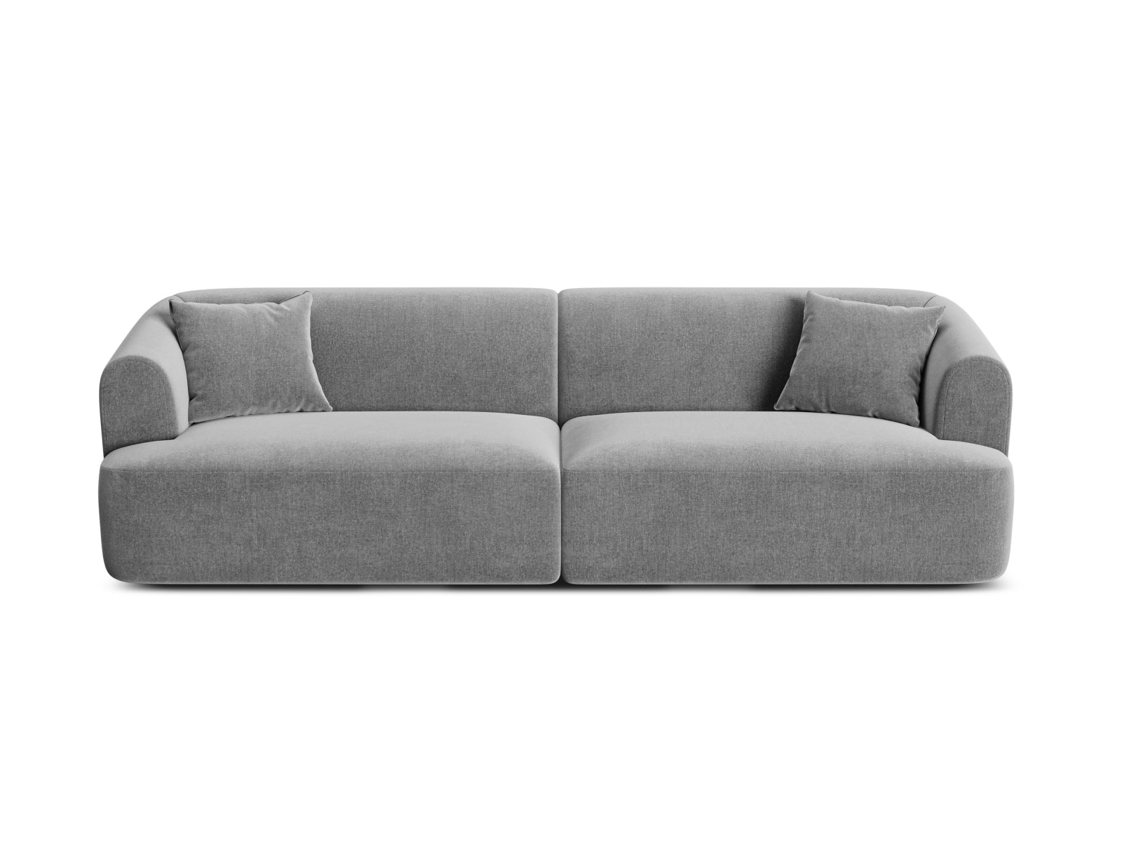 Campi Velour Modular Sofa 4 Sitzer in Grey präsentiert im Onlineshop von KAQTU Design AG. 4er Sofa ist von Cosmopolitan Design