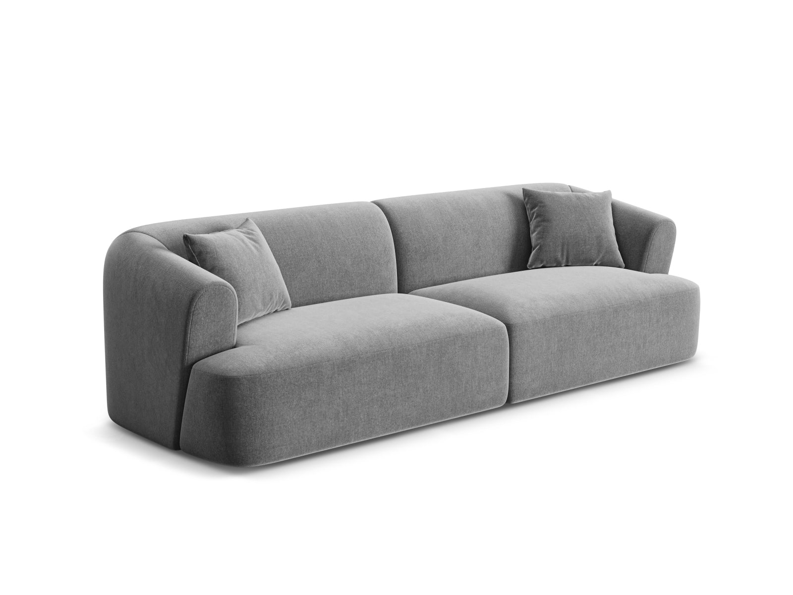Erleben Sie das elegante Campi Velour Modular Sofa 4 Sitzer von Cosmopolitan Design – ideal für zeitgemässe Wohnräume, vielseitig und komfortabel.