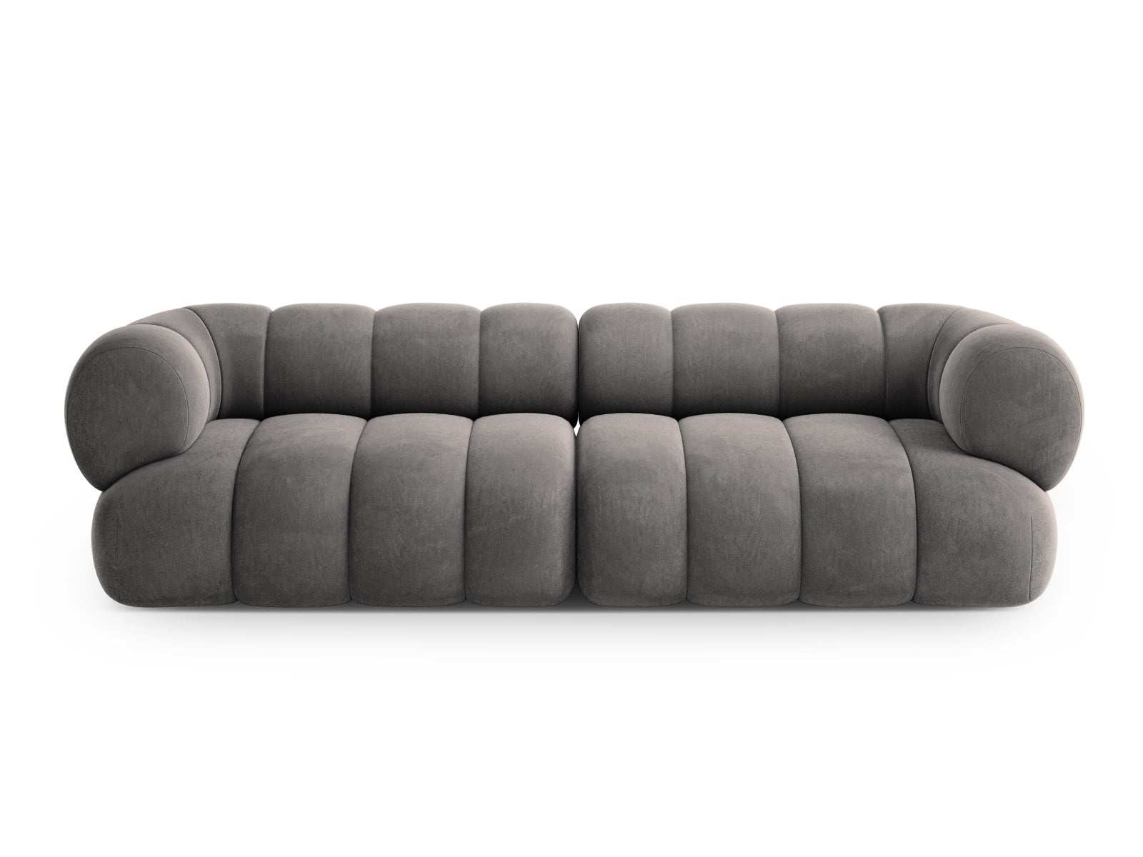 Koge Velour Sofa 4 Sitzer 95cm in Grey-Vogue präsentiert im Onlineshop von KAQTU Design AG. 4er Sofa ist von Cosmopolitan Design