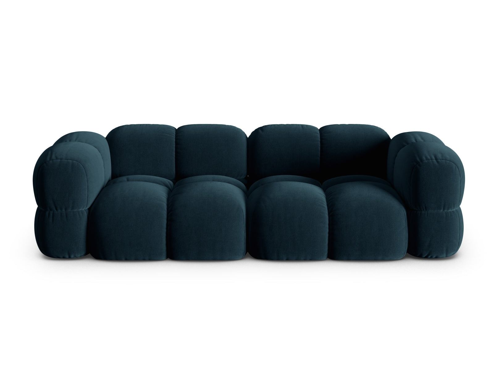 Loretto Velour Sofa 4 Sitzer 100cm in Deep Petrol-Vogue präsentiert im Onlineshop von KAQTU Design AG. 4er Sofa ist von Cosmopolitan Design