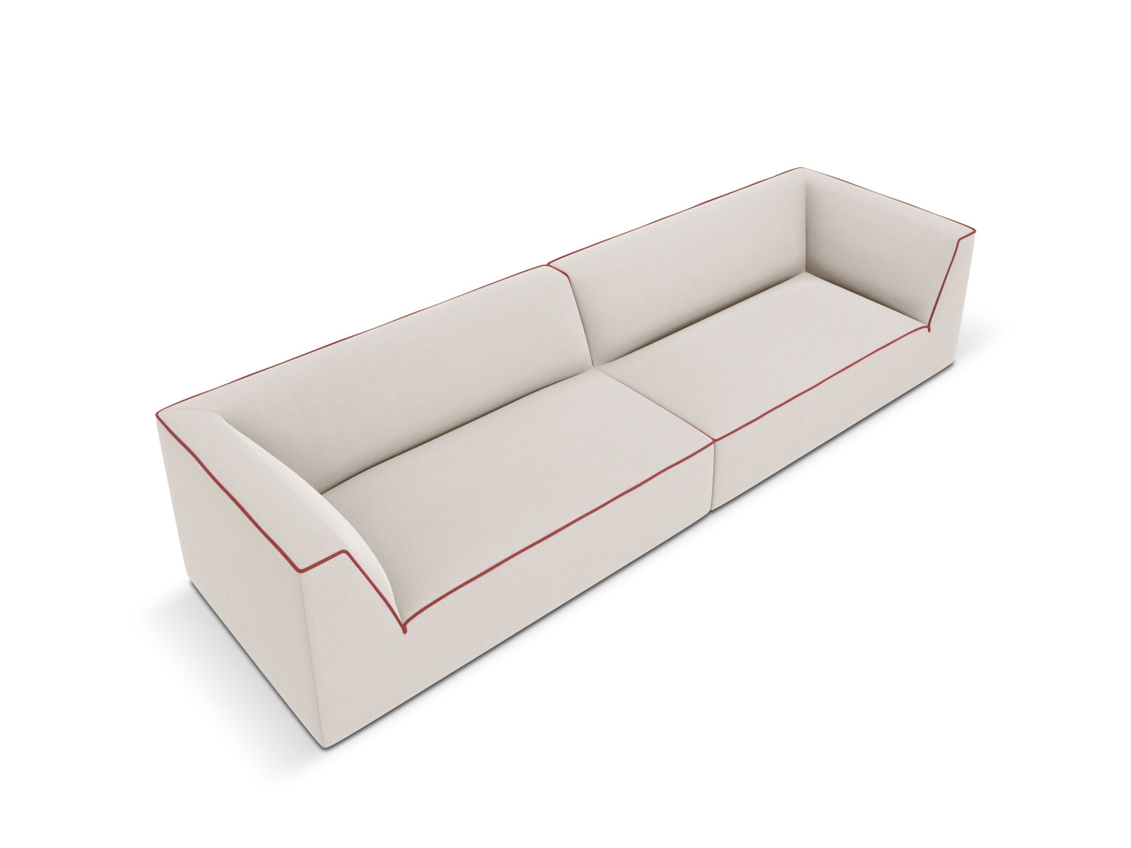 Erleben Sie das Oslo 4-Sitzer Sofa von Cosmopolitan Design – elegantes Velours, optimaler Sitzkomfort und zeitgemässes Design für Ihr Wohnambiente.