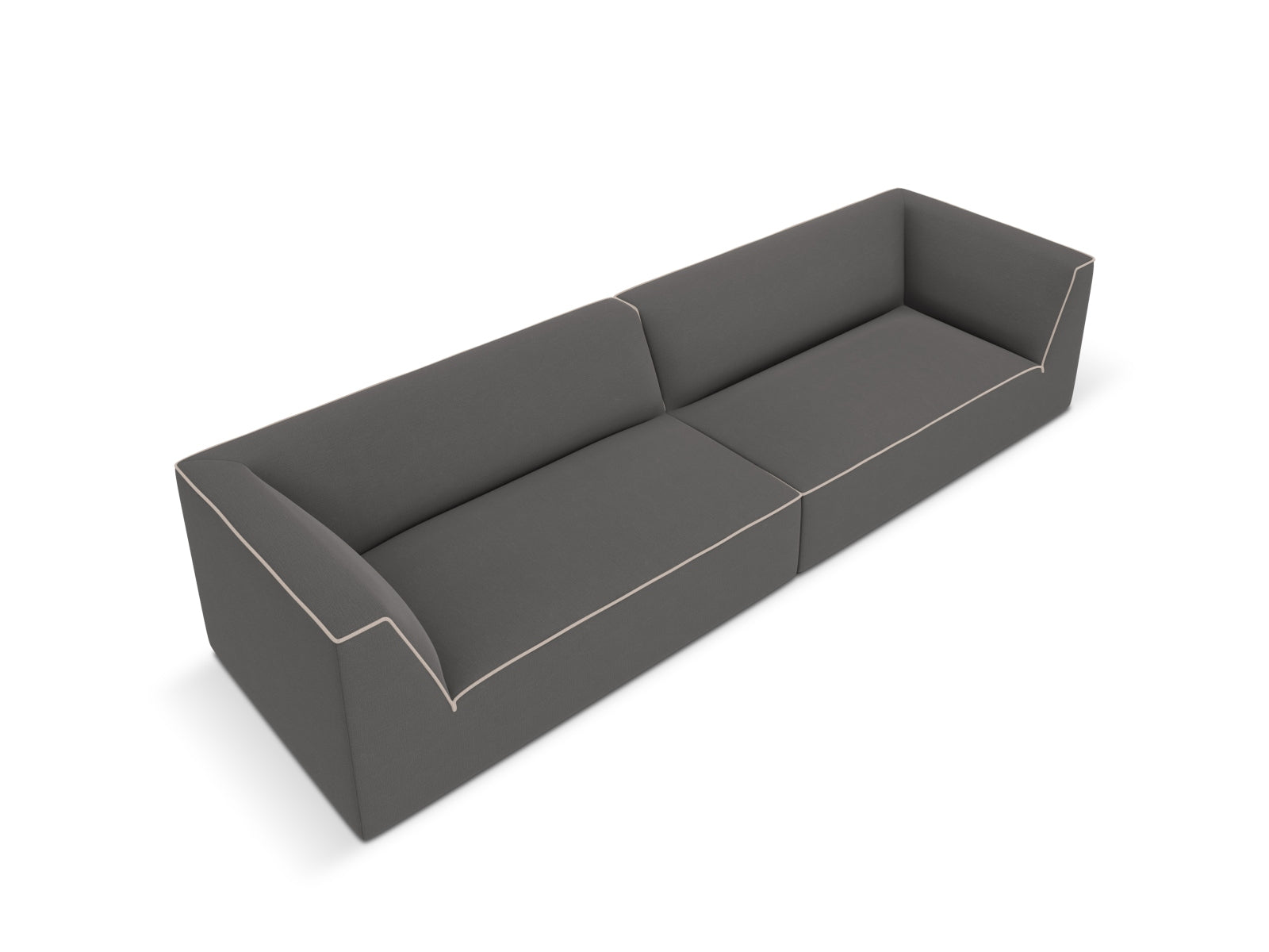 Entdecken Sie das Oslo 4-Sitzer Sofa von Cosmopolitan Design – stilvolles Velours, hervorragender Komfort und modernes Design für Ihr Zuhause.