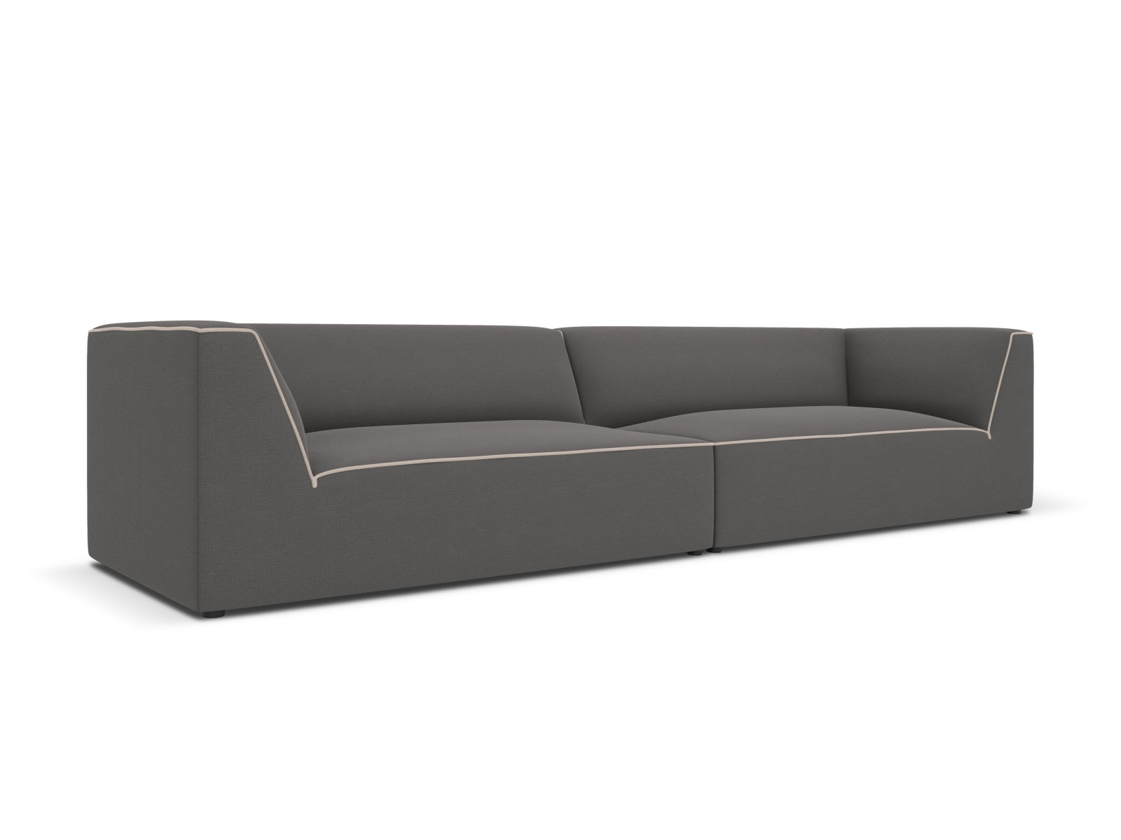 Erleben Sie das Oslo 4-Sitzer Sofa von Cosmopolitan Design – elegantes Velours, optimaler Sitzkomfort und zeitgemässes Design für Ihr Wohnambiente.