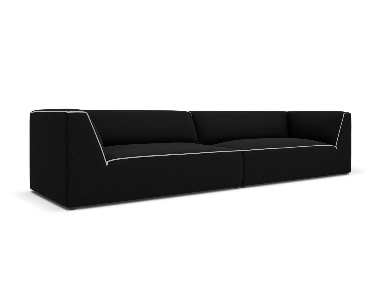 Entdecken Sie das Oslo 4-Sitzer Sofa von Cosmopolitan Design – stilvolles Velours, hervorragender Komfort und modernes Design für Ihr Zuhause.
