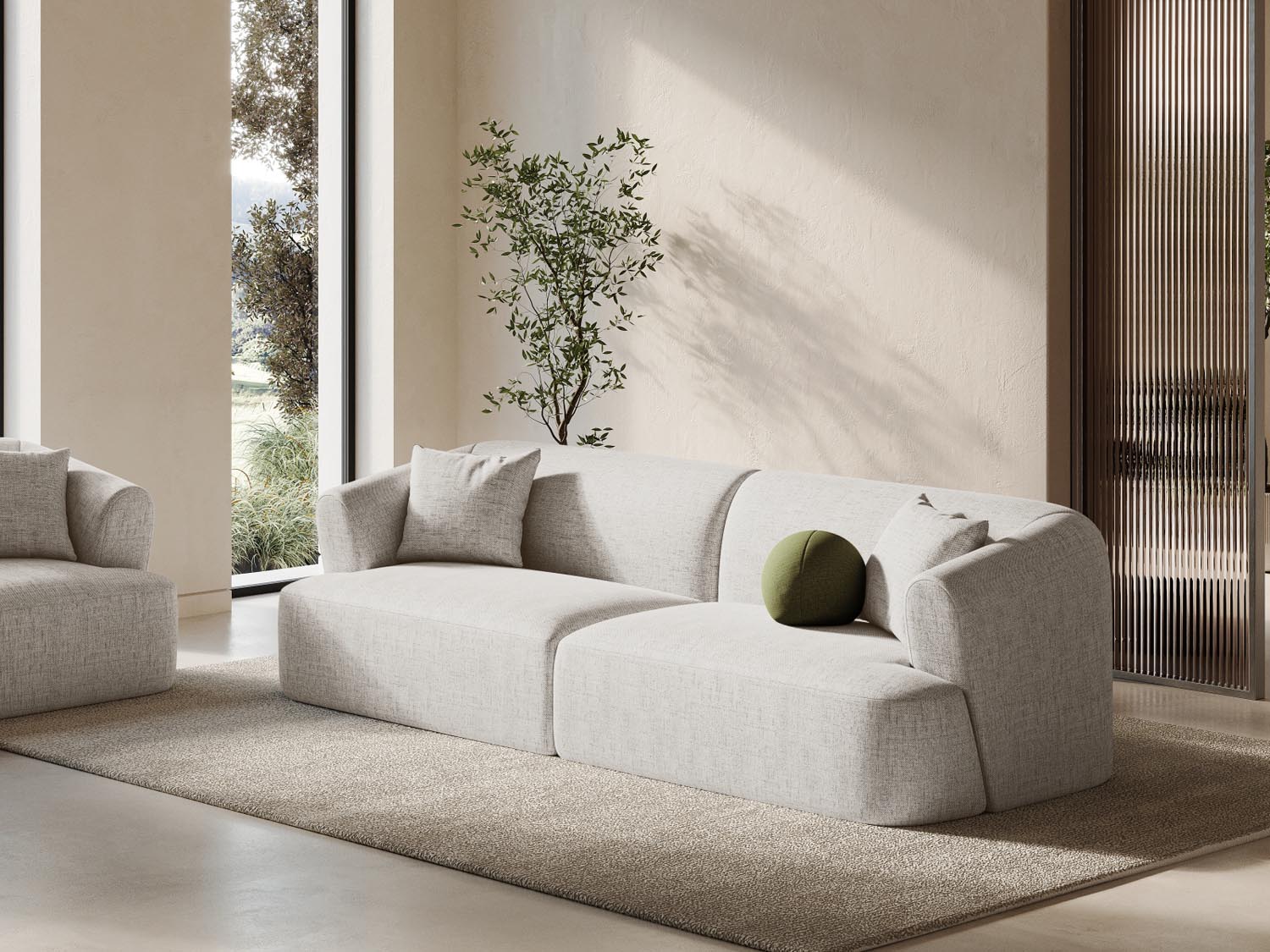 Erleben Sie das elegante Campi Modular Sofa 4 Sitzer von Cosmopolitan Design – ideal für Ihr modernes Zuhause, flexibel, komfortabel und stilvoll.