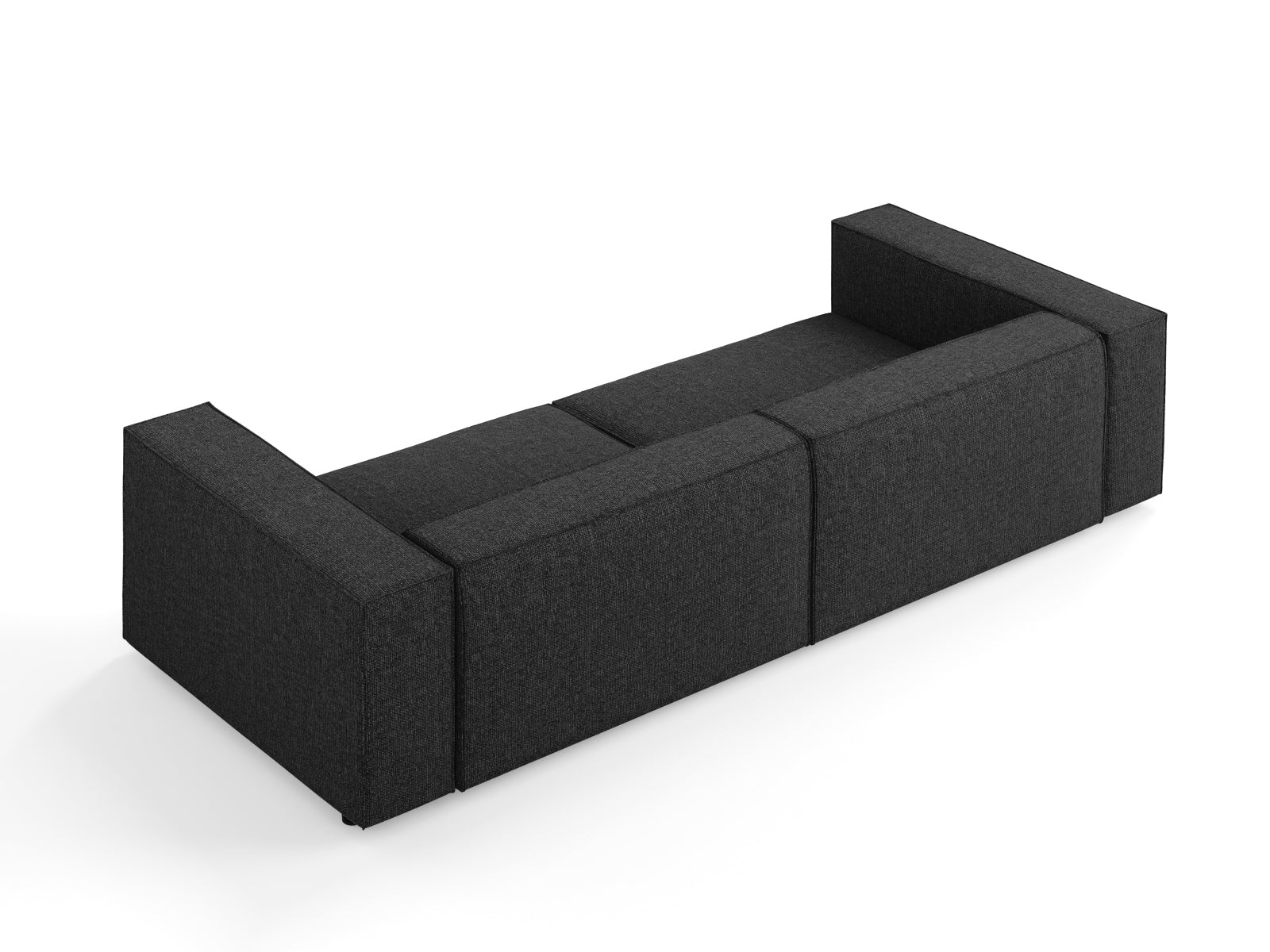 Arendal Sofa 4 Sitzer in Black präsentiert im Onlineshop von KAQTU Design AG. 4er Sofa ist von Cosmopolitan Design