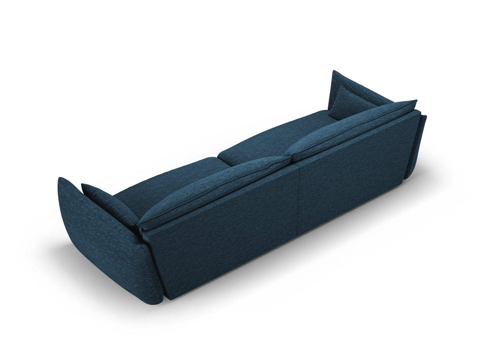 Elegantes 4-Sitzer Sofa Matera in Royal Blue-Haga, ideal für stilvolle Wohnräume und entspannte Abende, erhältlich bei KAQTU.