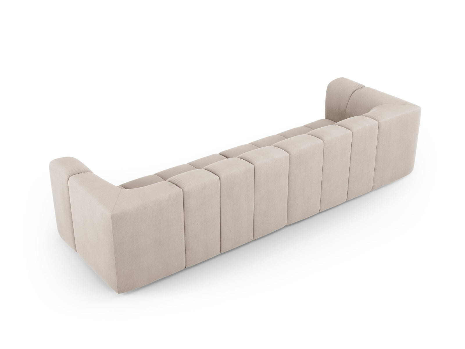 Beige 4-Sitzer Sofa Moritz von Cosmopolitan Design, modernes und elegantes Möbelstück, perfekt für stilvolle Wohnräume.