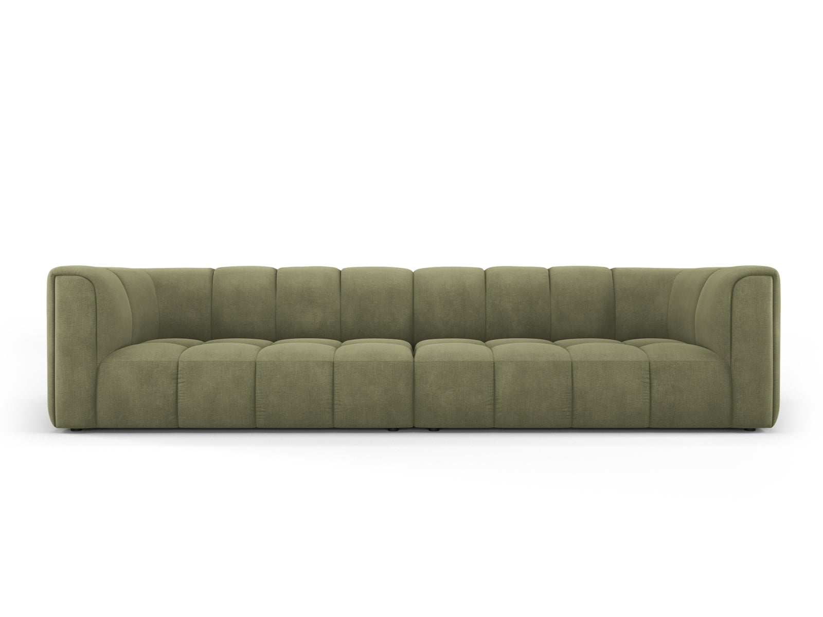 4-Sitzer Modular Sofa Moritz in Light Green-Rebel präsentiert im Onlineshop von KAQTU Design AG. 4er Sofa ist von Cosmopolitan Design