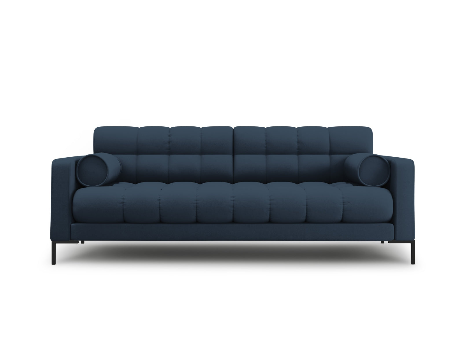 Elegantes 4-Sitzer Sofa Bali in strahlendem Gelb-Bluvel, ideal für stilvolle Wohnräume und gesellige Zusammenkünfte.
