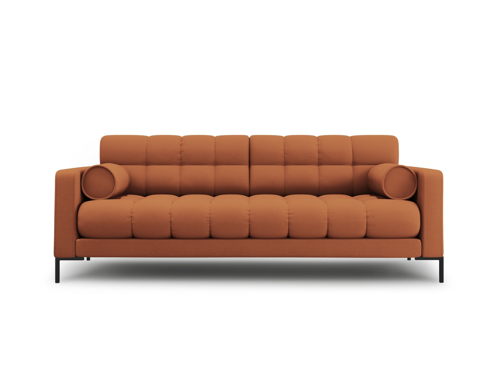 Elegantes 4-Sitzer Sofa Bali in strahlendem Gelb-Bluvel, ideal für einladende Wohnräume und entspannte Stunden mit Freunden.