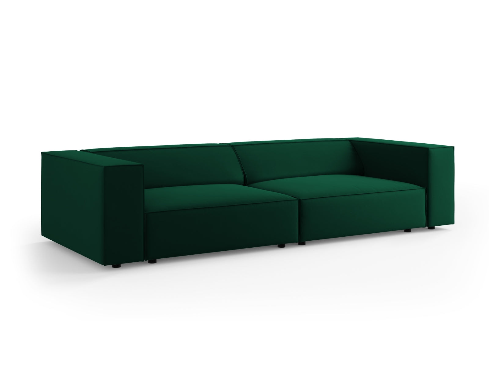 Arendal Velour Sofa 4 Sitzer in Bottle Green präsentiert im Onlineshop von KAQTU Design AG. 4er Sofa ist von Cosmopolitan Design