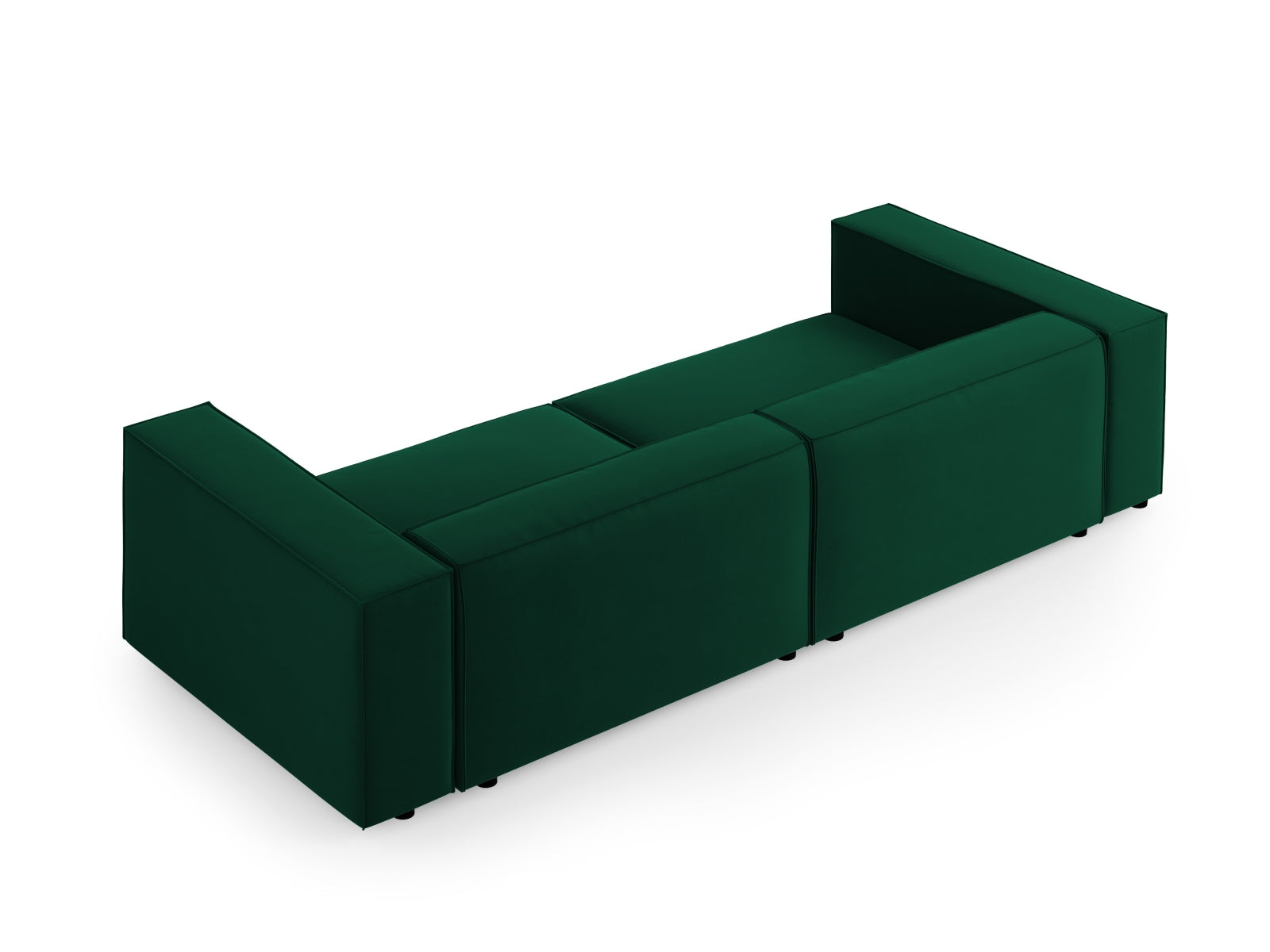 Arendal Velour Sofa 4 Sitzer in Bottle Green präsentiert im Onlineshop von KAQTU Design AG. 4er Sofa ist von Cosmopolitan Design