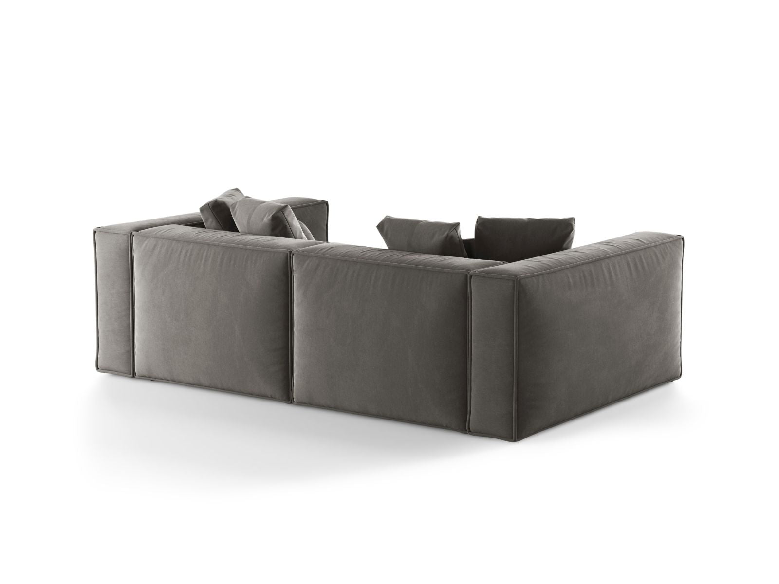 Elegantes 4-Sitzer Sofa Aveiro in klassischem Grau, ideal für moderne Wohnräume und gesellige Stunden, erhältlich bei Cosmopolitan Design.