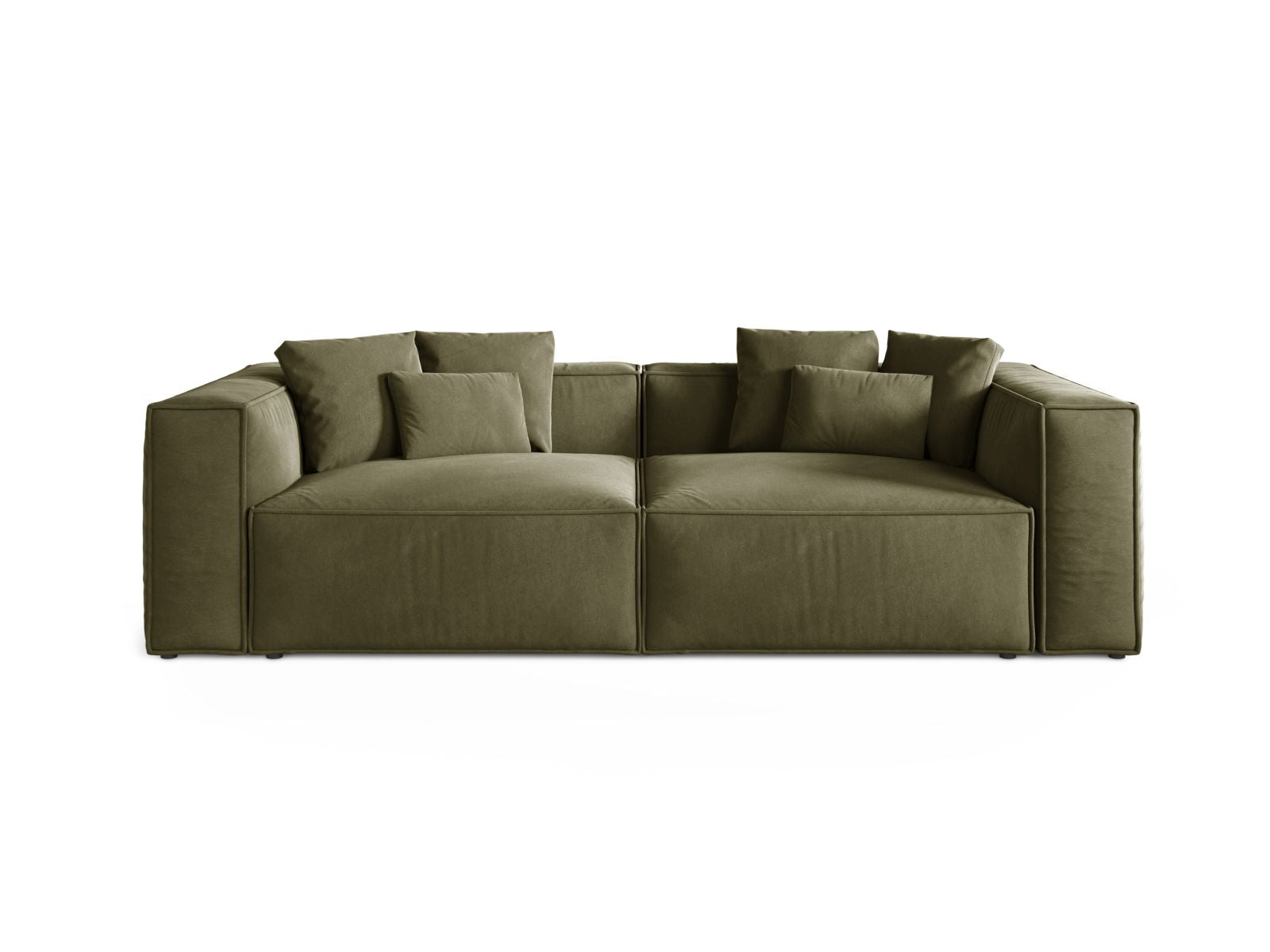 4-Sitzer Sofa Aveiro in Light Green-Casino präsentiert im Onlineshop von KAQTU Design AG. 4er Sofa ist von Cosmopolitan Design