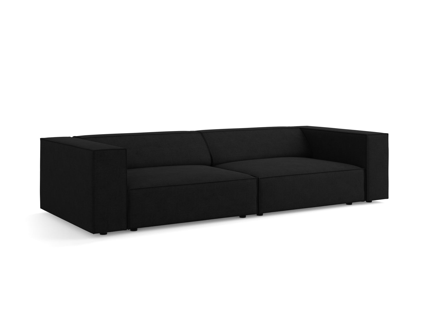 Arendal Sofa 4 Sitzer in Black präsentiert im Onlineshop von KAQTU Design AG. 4er Sofa ist von Cosmopolitan Design