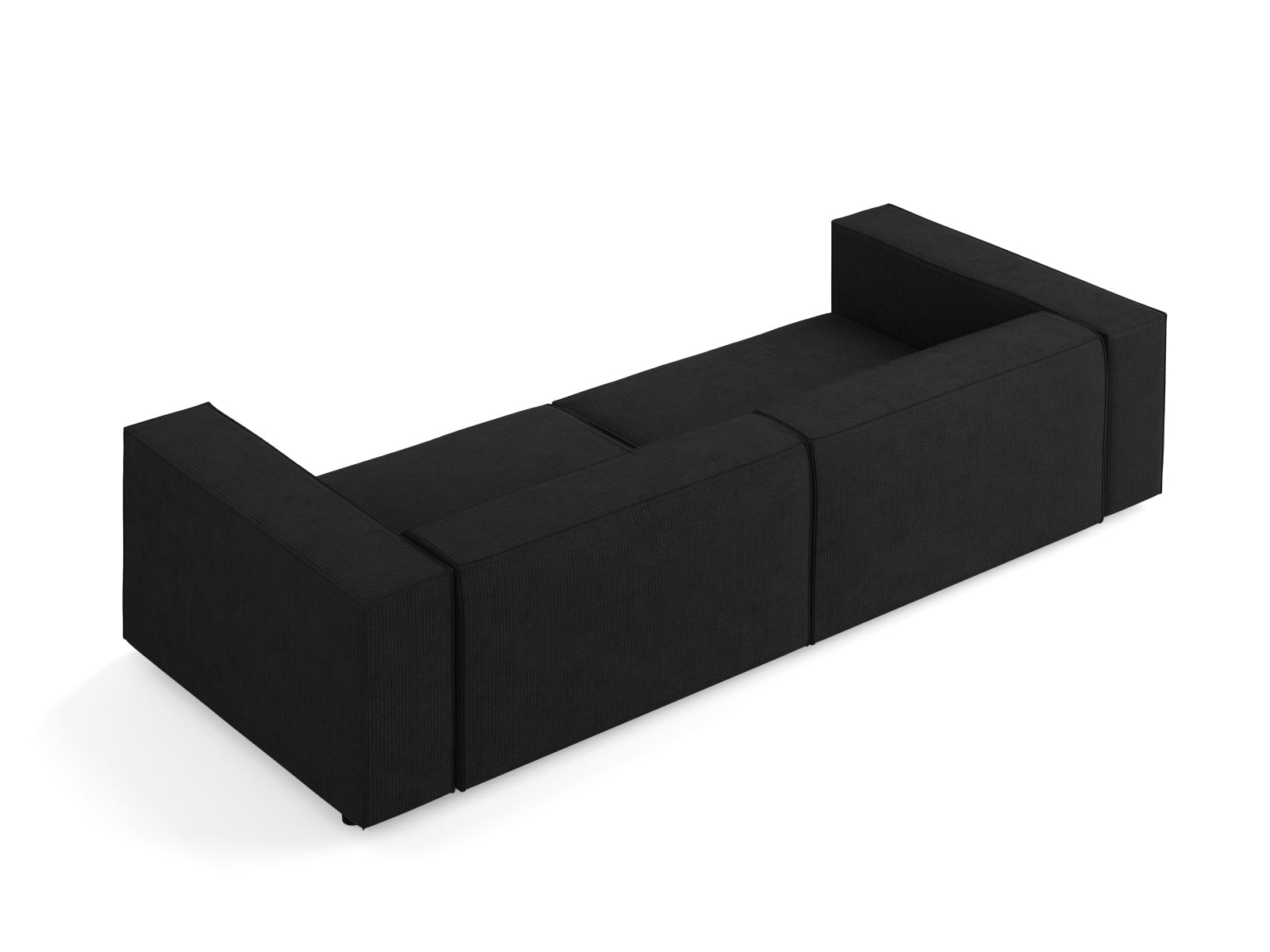 Arendal Sofa 4 Sitzer in Black präsentiert im Onlineshop von KAQTU Design AG. 4er Sofa ist von Cosmopolitan Design