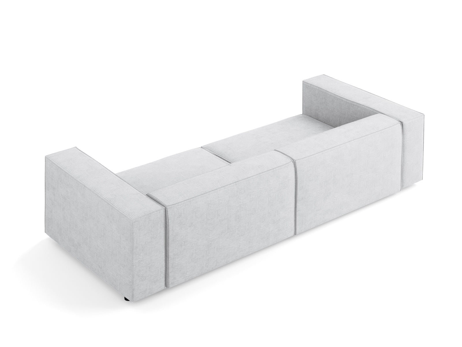 Arendal Sofa 4 Sitzer in Light Grey präsentiert im Onlineshop von KAQTU Design AG. 4er Sofa ist von Cosmopolitan Design