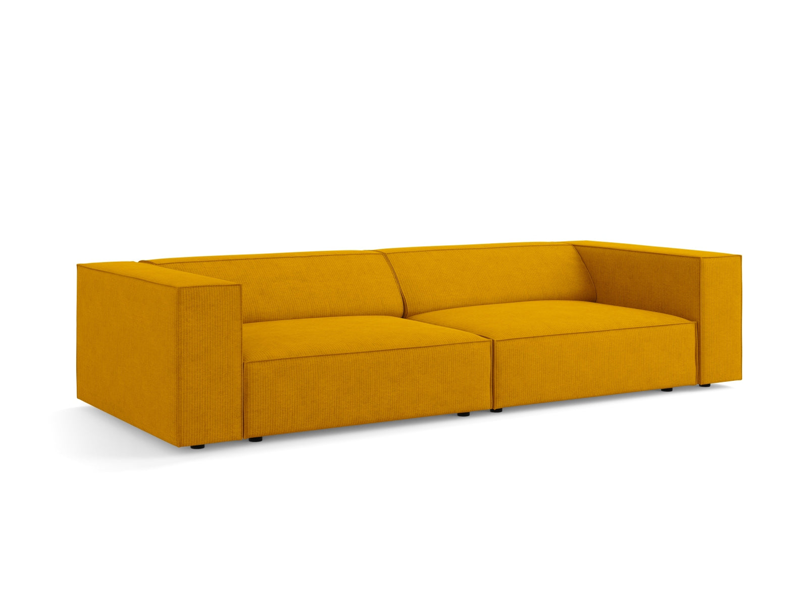 Arendal Sofa 4 Sitzer in Mustard präsentiert im Onlineshop von KAQTU Design AG. 4er Sofa ist von Cosmopolitan Design