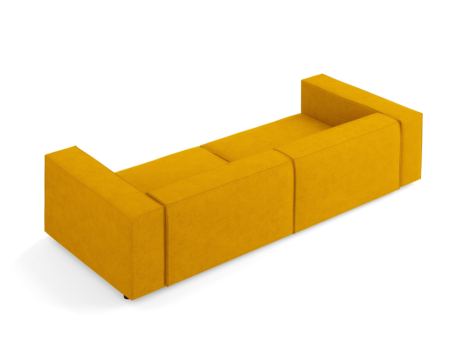 Arendal Sofa 4 Sitzer in Mustard präsentiert im Onlineshop von KAQTU Design AG. 4er Sofa ist von Cosmopolitan Design