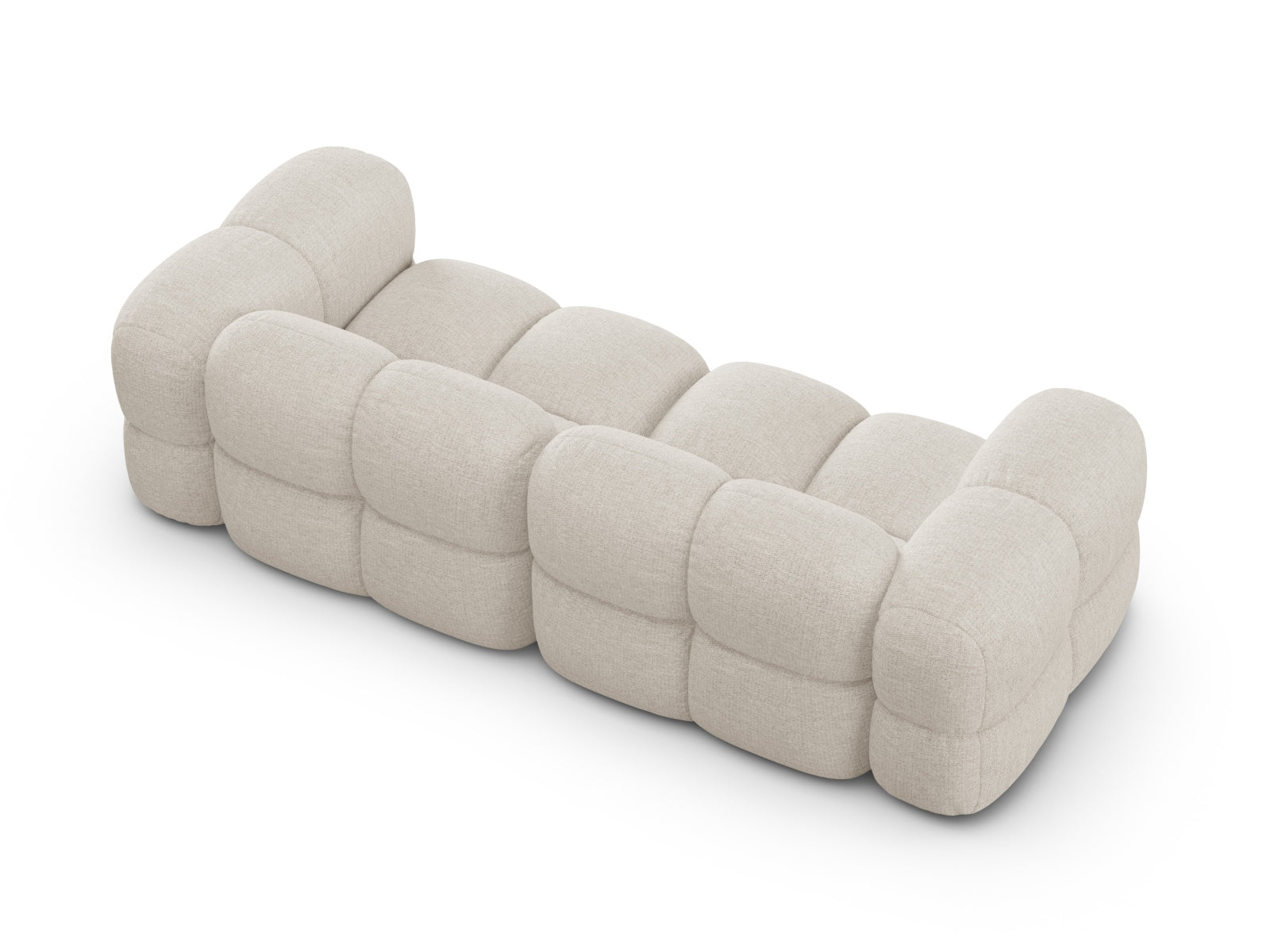 Beige Loretto 4-Sitzer Sofa von Cosmopolitan Design, stilvoll und komfortabel, perfekt für entspannte Abende in modernen Wohnräumen.