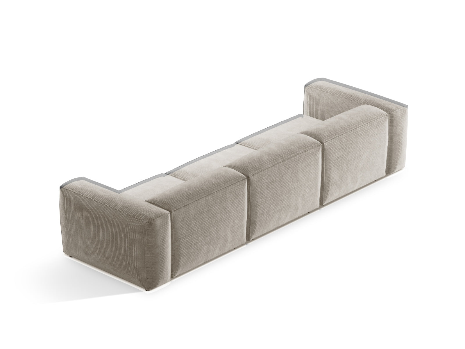 Entdecken Sie das elegante Bergamo Modular Sofa 4 Sitzer von Cosmopolitan Design – perfekt für Ihr modernes Zuhause und gemütliche Stunden!