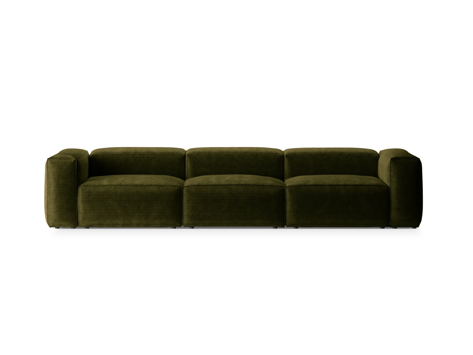 Bergamo Modular Sofa 4 Sitzer in Green präsentiert im Onlineshop von KAQTU Design AG. 4er Sofa ist von Cosmopolitan Design