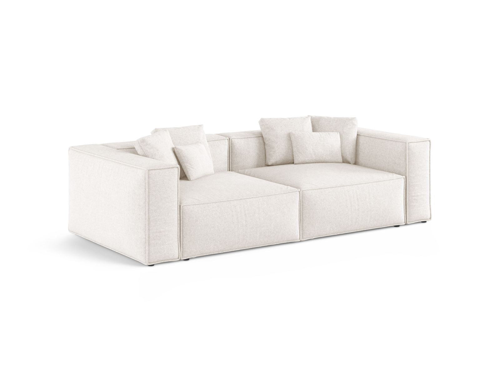 Elegantes 4-Sitzer Sofa Aveiro in sanftem Beige, ideal für stilvolle Wohnräume. Hochwertiges Design von Cosmopolitan Design.