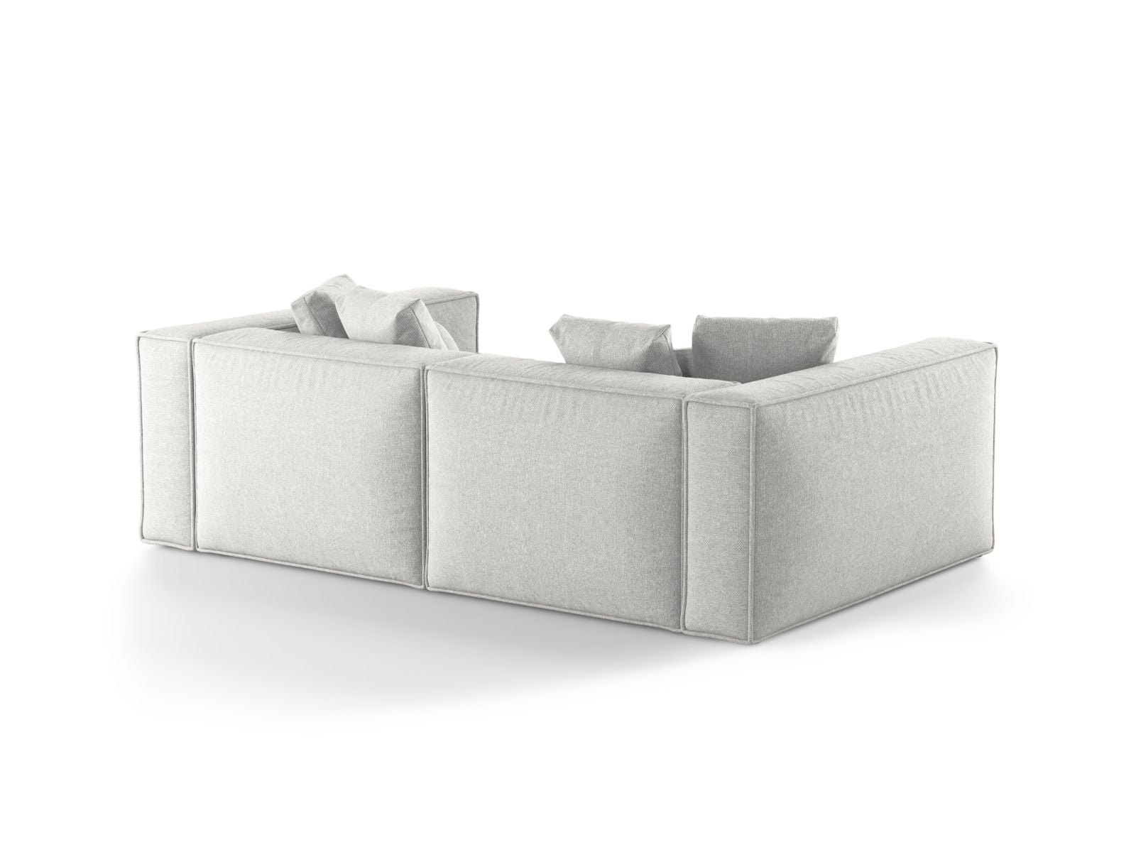 Elegantes 4-Sitzer Sofa Aveiro in Silver-Eden, ideal für ein modernes Wohnambiente und entspannte Stunden mit Freunden und Familie.