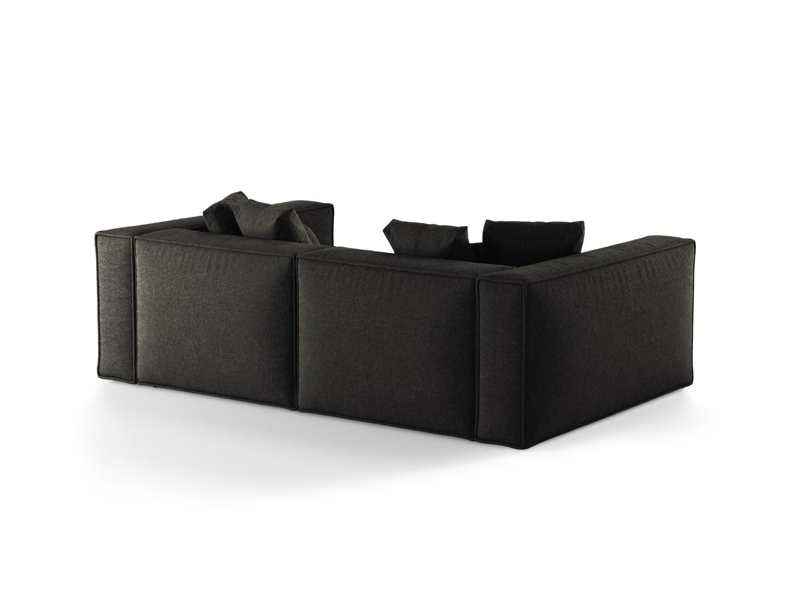 Elegantes 4-Sitzer Sofa Aveiro in zeitlosem Anthrazit, ideal für gemütliche Abende und geschmackvolle Wohnräume.