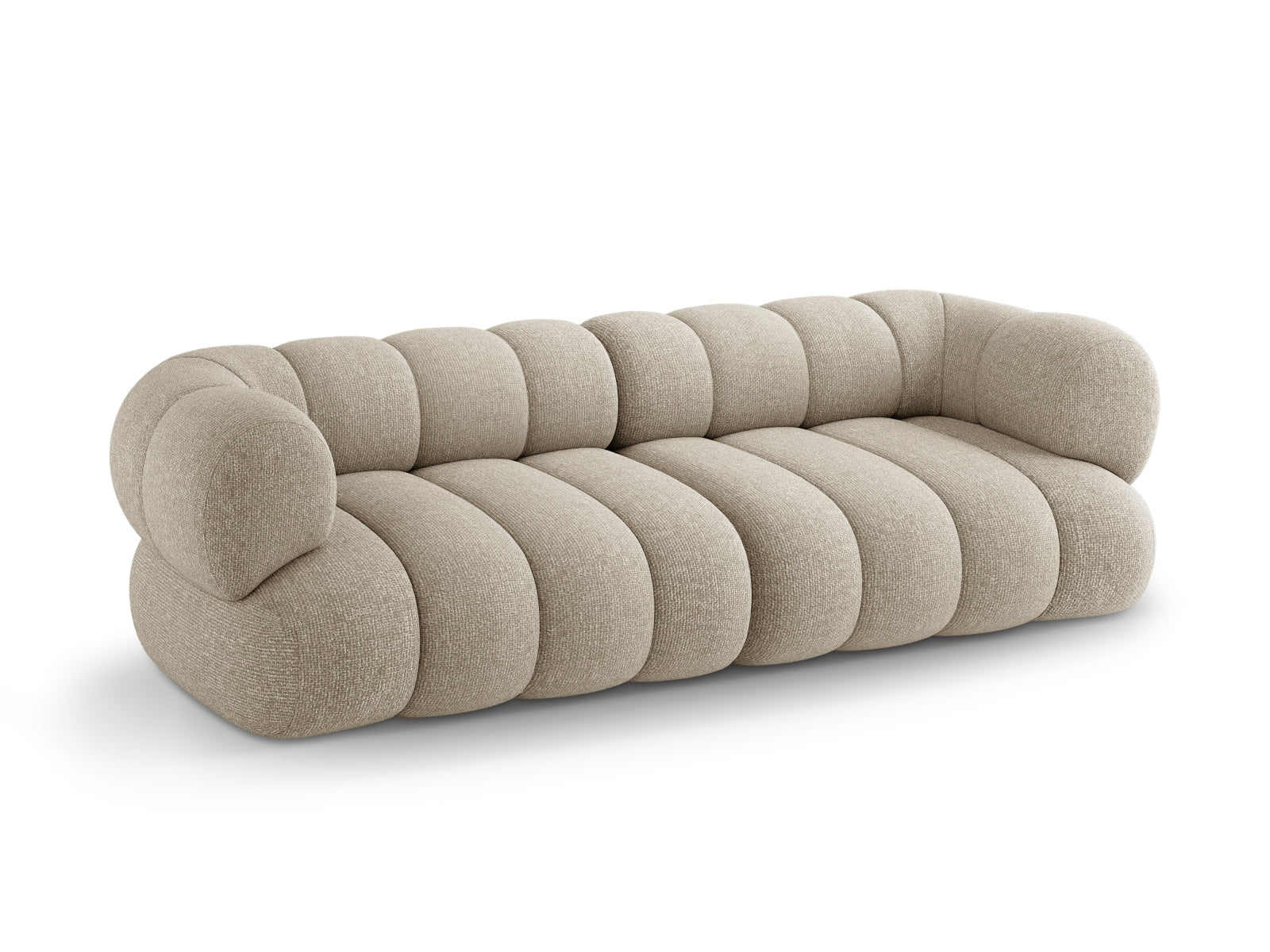 Modernes 4-Sitzer Koge Sofa in edlem Dunkelbeige, perfekt für stilvolle Wohnzimmer und entspannte Stunden mit Freunden und Familie.