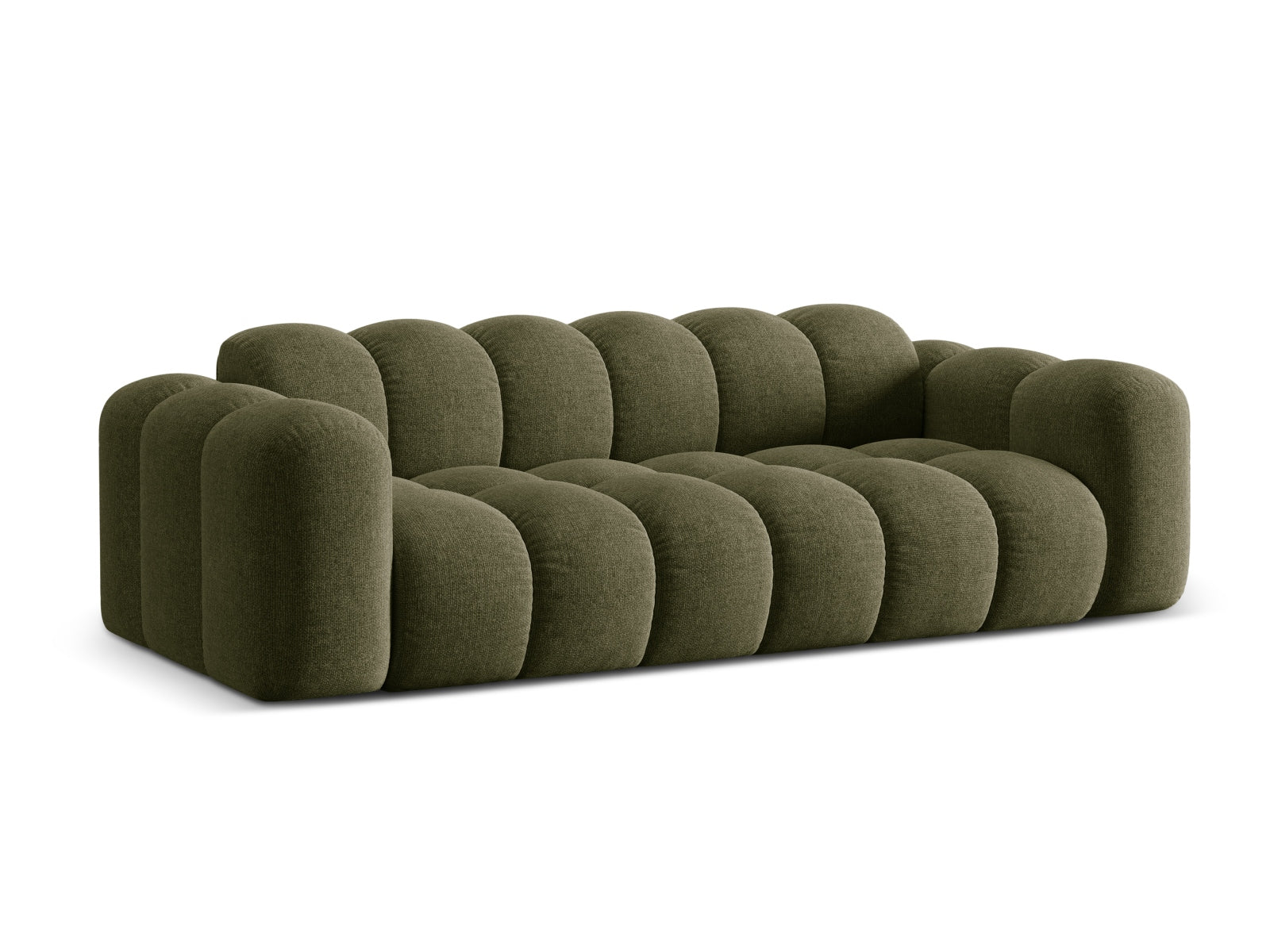 Elegantes 4-Sitzer Sofa Treno in der Farbe Green-Eden, ideal für stilvolle Wohnräume, erhältlich bei KAQTU Design AG.