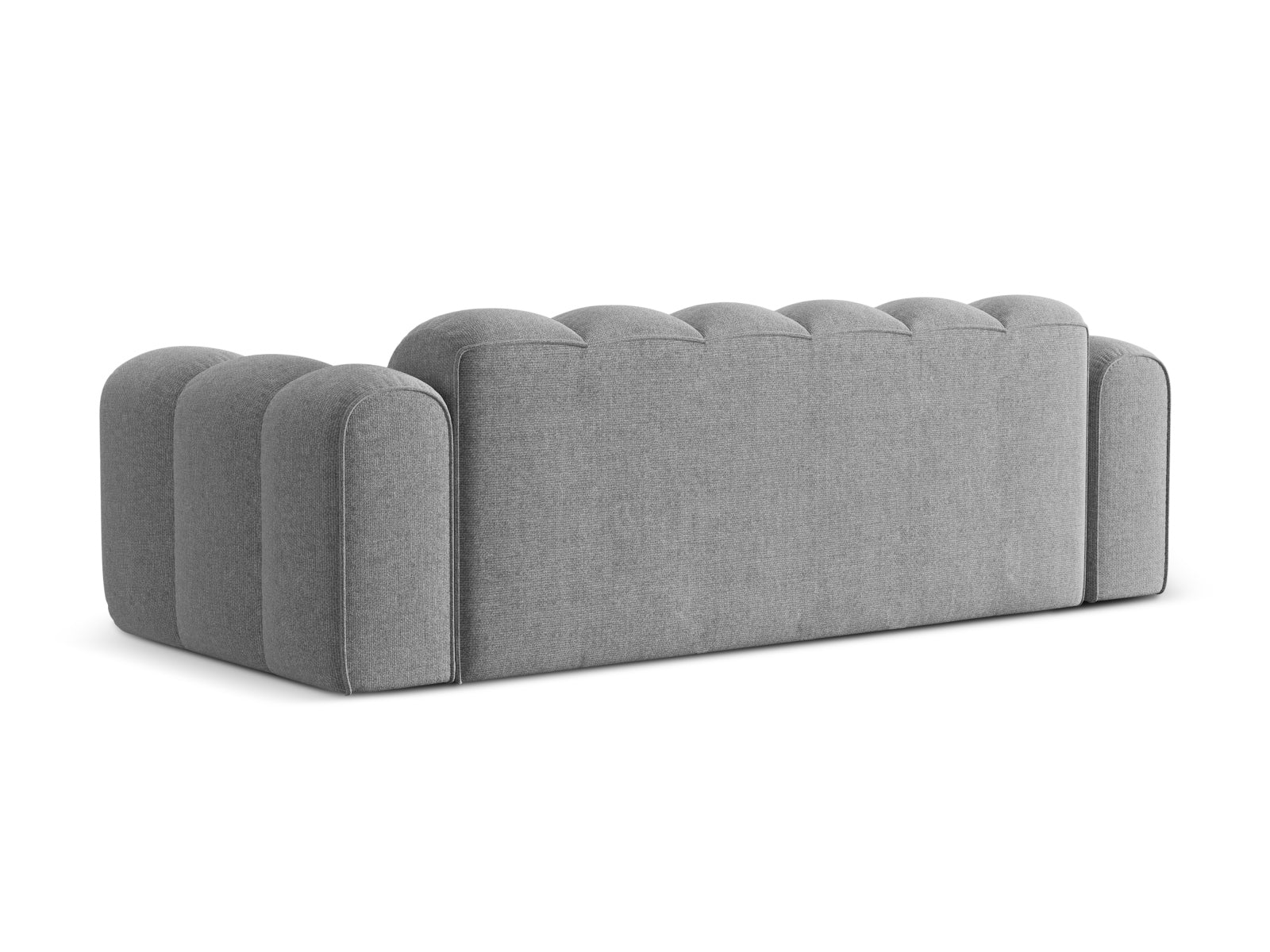 Elegantes 4-Sitzer Sofa Treno in dezentem Grau, ideal für stilvolle Wohnräume und entspannte Abende, erhältlich bei KAQTU.