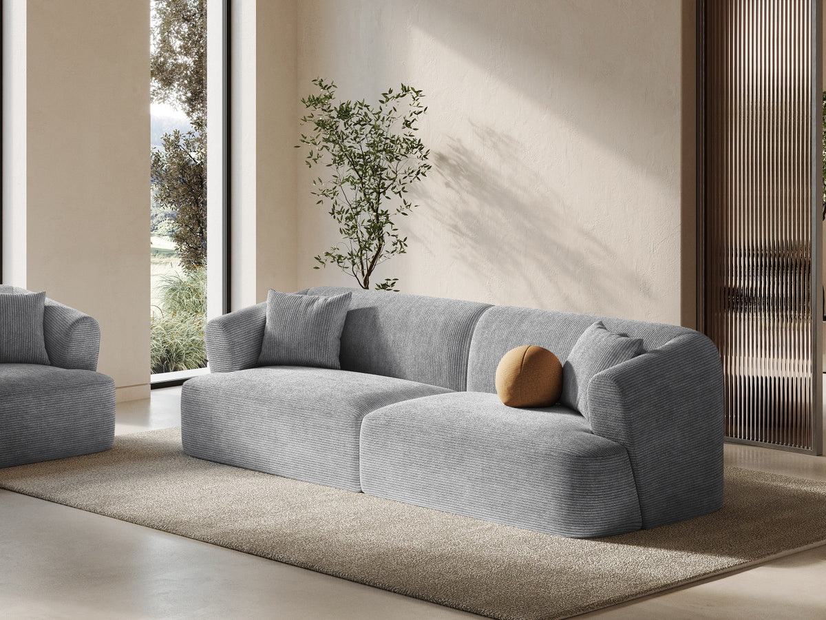 4-Sitzer Modular Sofa Campi in Silver-Lincoln D präsentiert im Onlineshop von KAQTU Design AG. 4er Sofa ist von Cosmopolitan Design