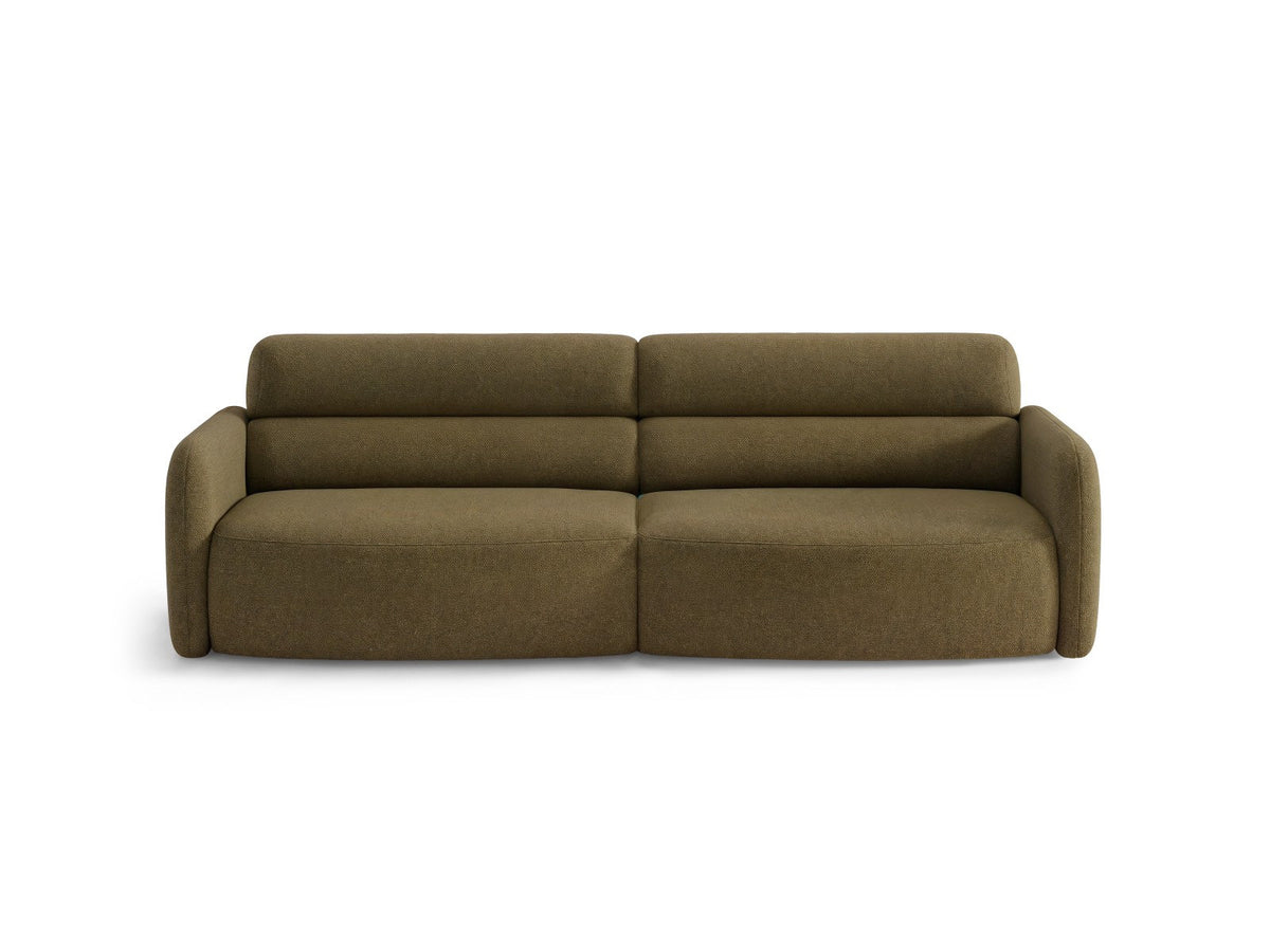 4er Sofa Malmo von Cosmopolitan Design mit Stoffbezug und kurzen schwarzen Kunststoffbeinen