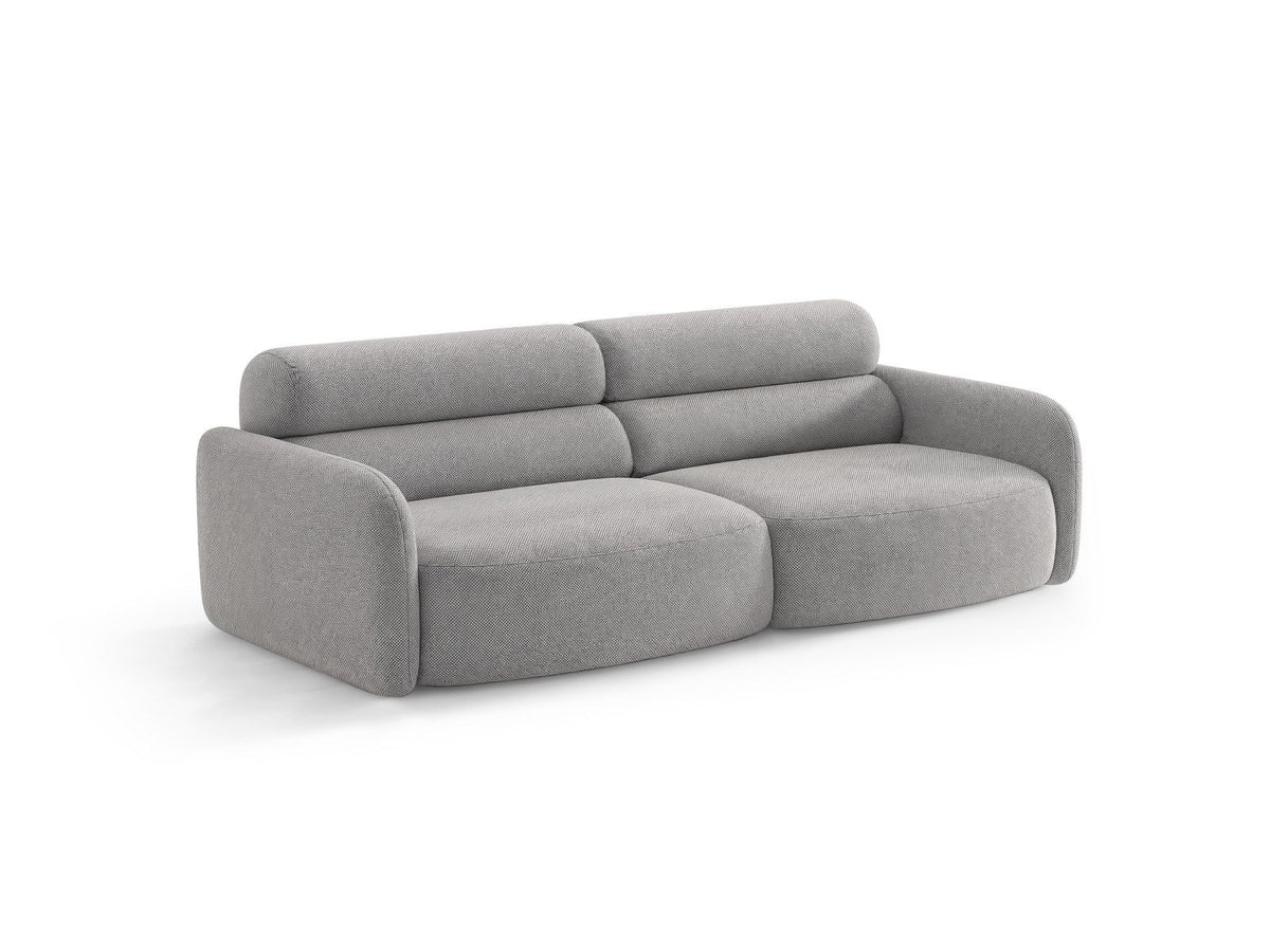 4er Sofa Malmo von Cosmopolitan Design mit Stoffbezug und kurzen schwarzen Kunststoffbeinen