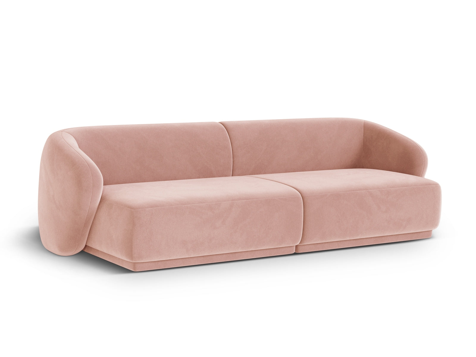 Elegantes 4-Sitzer Sofa Gomera in einem modernen Pink-Ton, ideal für stilvolle Wohnräume, erhältlich bei KAQTU Design AG.